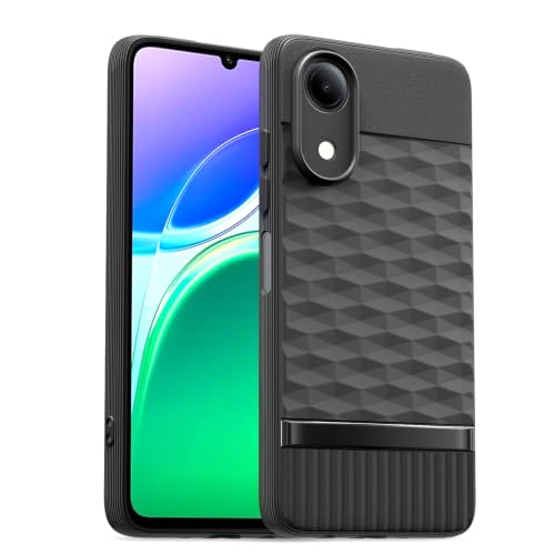 Image of Outlouders Back Cover for Vivo T5e | Full Camera Protection | TPU Soft Flexible Shockproof Bumper Case (Black)