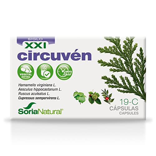 Soria Natural Circuven cápsulas - Alivio Piernas cansadas, Favorece la Circulación de Retorno -...