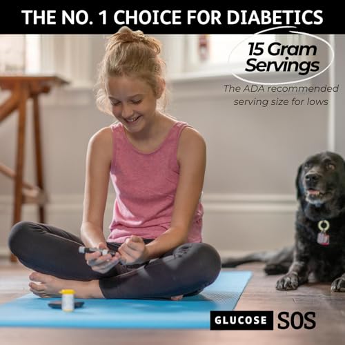 Glucose SOS Glucose Packets with Natural Dextrose, Fast-Absorption That Instantly Dissolves in Your Mouth with No Water Needed, 4 Flavor Variety 24 Servings