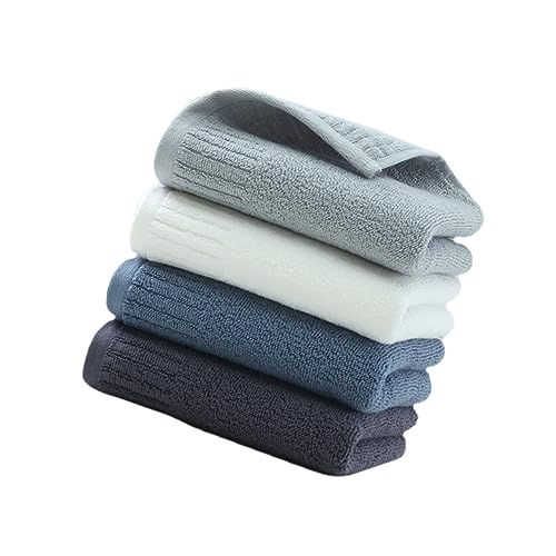 Serviette de toilette pur coton épaisse grise avec accessoires de salle de bain assortis - 2