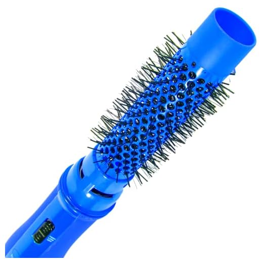 Salon Beauty CAJ 3-in-1 Hair Dryer One-Step Volumizer Negative Ion Hair Straightening Curling Hot Air Dryer Short and Long Hair Brush 1" Inch Styler Wand
