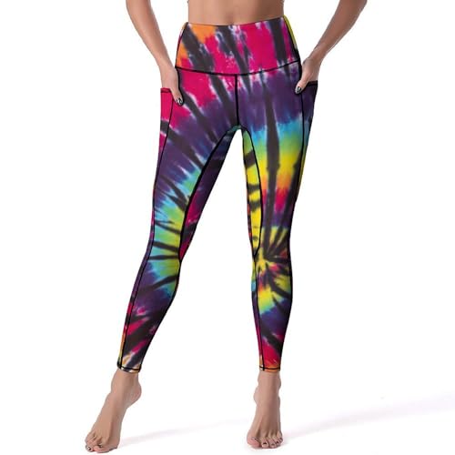 Legging yoga taille haute multicolore galbant pour le fitness et gym