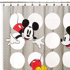 Disney Mickey Vinyl Shower Curtain - Eco-friendly & Chlorine Free