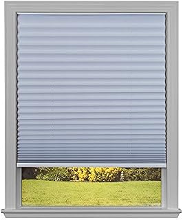 Easy Lift Trim-at-Home Cordless Pleated Light Blocking Fabric Shade White, 36 in x