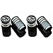 EVPRO Valve Stem Caps for Car Tire Decorative 4 Pack Black Fit Subaru Accessories