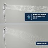 GROHE Vitalio Joy+ 120 - Pomme de douche 3 Jets: Pluie, Jet, Booster, (⌀120 mm, Économie d’Eau 6,3 l/min, Protection Anti-Brûlure, Montage Universel), Chrome, 1348630000 - 7