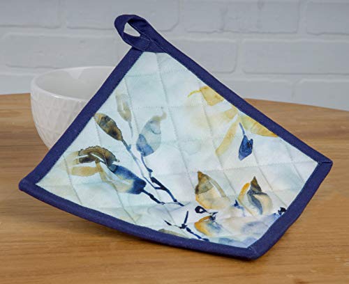 Maison D' Hermine Pot Holder 100% Cotton Heat Resistant Hot Pads With Loop Set Of 2 Potholder For Gifts Baking, Handling Hot Pan, Lazy Summer Days - Spring/Summer (8 Inch X 8 Inch) #TOP2