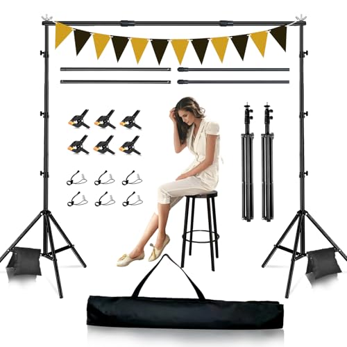 Backdrop Stand with Adjustable Frame and Carry Bag