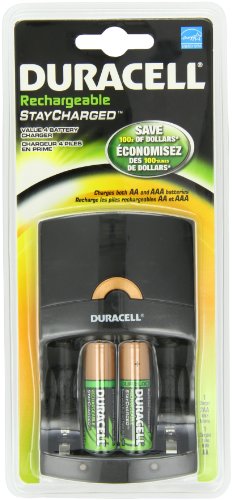 Duracell Value Charger With 2 Aa Rechargeables Precharged 1 Kit