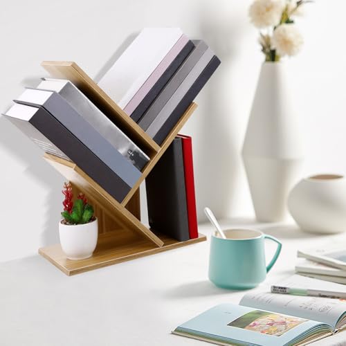 Estantería de libros de madera con dispositivo antivuelco de 3 capas 7