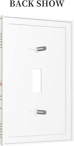 Miniatura 4 de Cubierta decorativa para interruptor de luz de animales del bosque, placa de pared de una sola palanca, 1 placa de interruptor de palanca y cubierta