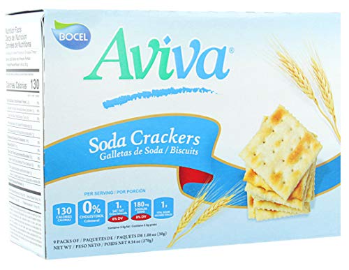 AVIVA ORIGINAL SODA CRACKERS - INDIVIDUALLY WRAPPED FRESH - 1.06 OZ - 9PACK -