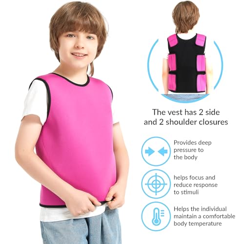 Sensory Compression Vest for Kids Sensory Processing Disorder Vest Breathable, Form-Fitting, Kids Purple2