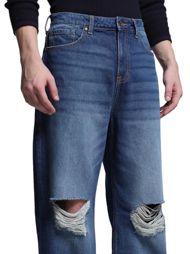 Image of Jack & Jones Men's Loose Fit Jeans | High Rise | Jeans for Men