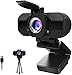 Produktbild 1080P Webcam mit Mikrofon und Datenschutz, 1080P HD USB Webkamera mit Stativ, Streaming-Webcam für Live-Streaming, Videoanrufe, Online-Unterricht, Konferenz, Spielen, HD-Webcam mit festem Fokus