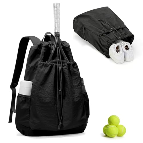 Sac à dos de tennis pour femme imperméable à compartiments multiples