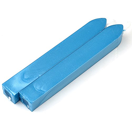 Yoption Sealing Wax Sticks With Wicks Antique Fire Manuscript Sealing Wax For Wax Seal Stamp (Blue) #TOP5