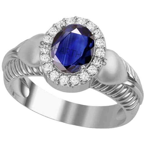 Bague saphir bleu Neelam en argent, l'élégance naturelle du matin jusqu'au soir