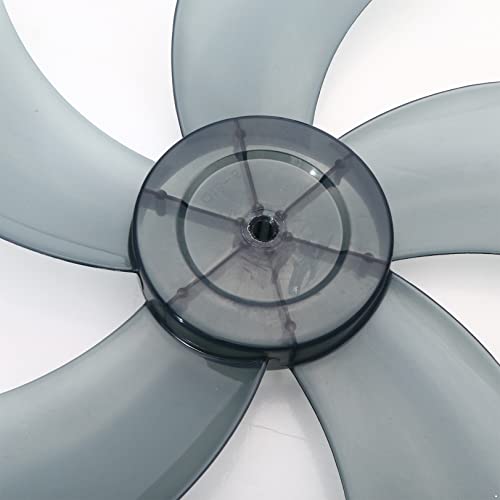 JEATHA Plastic Fan Blade with Nut Cover Universal Silent Fan Blades Replacement Accessory for Standing Pedestal Fan Table Fan Gray #7 16 Inch