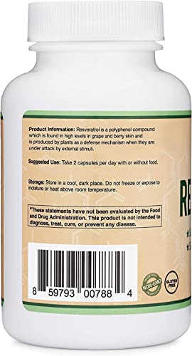 Vitamínicos, resvitale resveratrol 500mg Marca Double Wood Supplements (3)