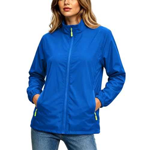 Veste randonnée femme imperméable coupe-vent zippée
