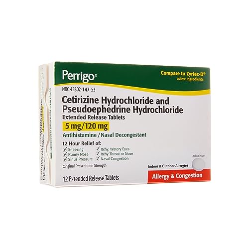 CETIRIZINE - PSEUDOEPHEDRINE 5 MG - 120 MG ER TAB