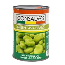 Gonsalves - Green Fava Beans ، 2-19 أونصة. علب