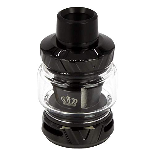 Uwell Crown 5 Tank Clearomizer 5 ml, Durchmesser 24 mm, Verdampfer für e-Zigarette, schwarz