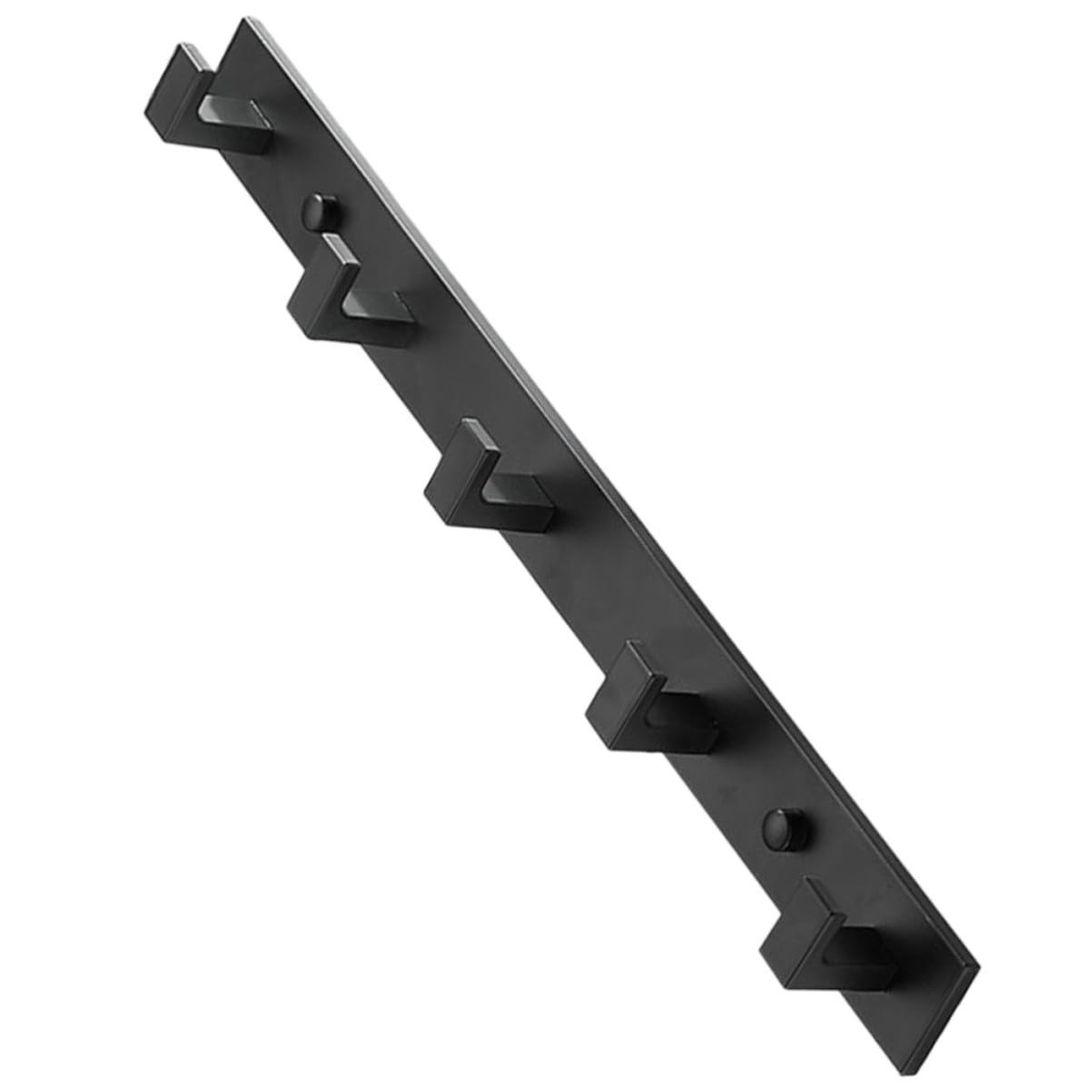 Colgadores de aluminio negro para cocina y recibidor moderno de instalacion facil