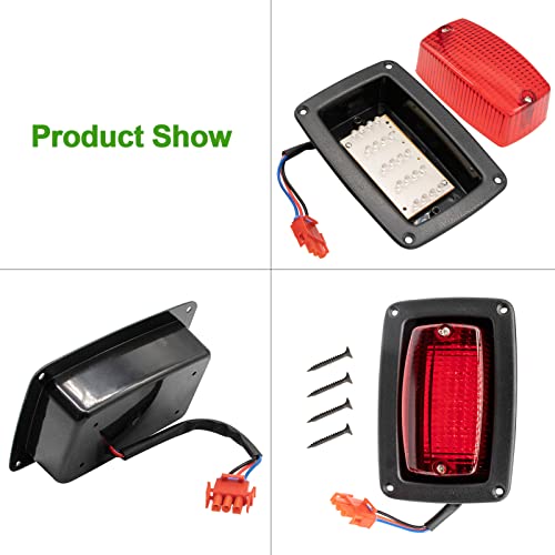 Panglong Golf Carts Led Tail Light Kit With 3 Wire Fit Club Car Ds 1982-Newer Oem#1017035 (2 Pcs) #TOP1