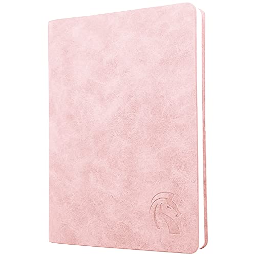 LeStallion Baby Pink Notebook, Pink Journal For Women - A5 120GSM | 211 Numbered Pages | Table Contents | Soft Cover | Faux Leather Girls Journal