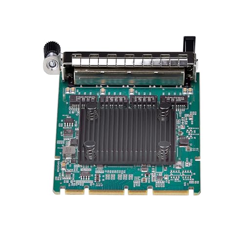 StarTech 4-Port RJ45 Gigabit 3.0 Server Network Card con Intel I350, SFF 4C+/PCIe 3.0/PXE/VLAN, 3-Speed Ethernet NIC, OCP 3.0 miniatura 4