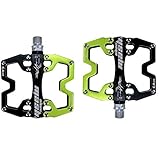 Impermeabili e antiscivolo: le bitte in materiale di acciaio al cromo-molibdeno sono dotate di entrambi i lati dei pedali, fornendo funzionalità antiscivolo e di sicurezza durante il ciclismo o il ciclismo. Il coperchio anti-polvere in materiale ABL è dotato di impermeabile per prolungare la durata dei pedali della bicicletta.