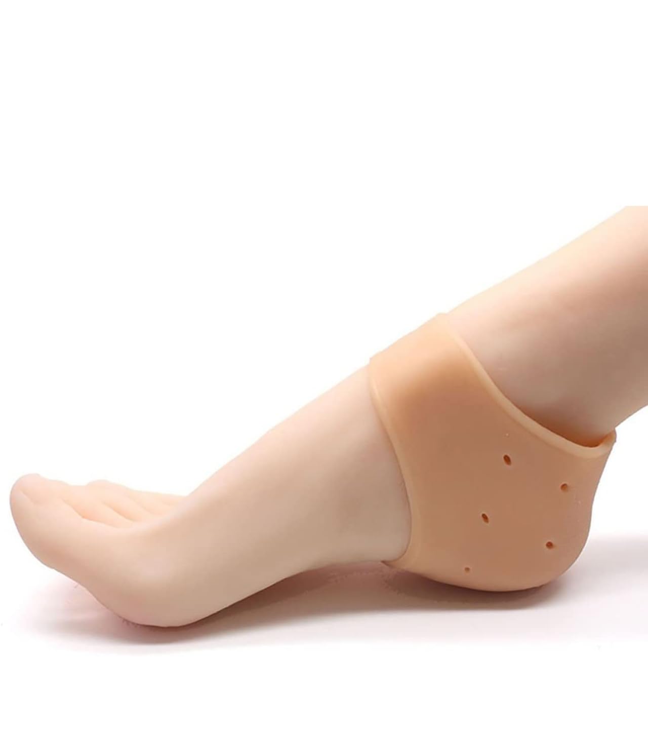 Heeva Creation Silicone Gel Heel Pad Socks For Pain Relief .1 Pair (Free Size).-image-4