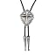 Cross Bola Tie Silver