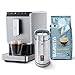Tchibo Kaffeevollautomat Esperto Caffè 1.1 inkl. elektrischer Milchaufschäumer und 1kg Barista Caffè Crema für Caffè Crema, Espresso und Milchspezialitäten, Silber