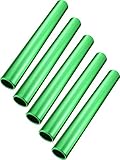 Zhehao Relay Baton Track Baton Aluminum Field Race Batons Running Baton for Students Office Clark Outdoor Field Race Tools, 5 Pieces (Green)
