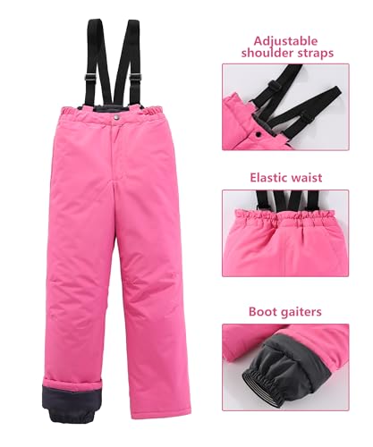 Image of M2C Boys Girls 2-Piece Snowsuit Thicken Patterned Ski Jackets and Pants