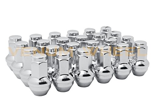 Venum Wheel Accessories 24 Pc Ford 6X135 Chrome Oem Factory Style Replacement Lug Nuts M14X2.0 Fits 2004 2005 2006 2007 2008 2009 2010 2011 2012 2013 2014 Expedition F-150 Raptor #TOP3