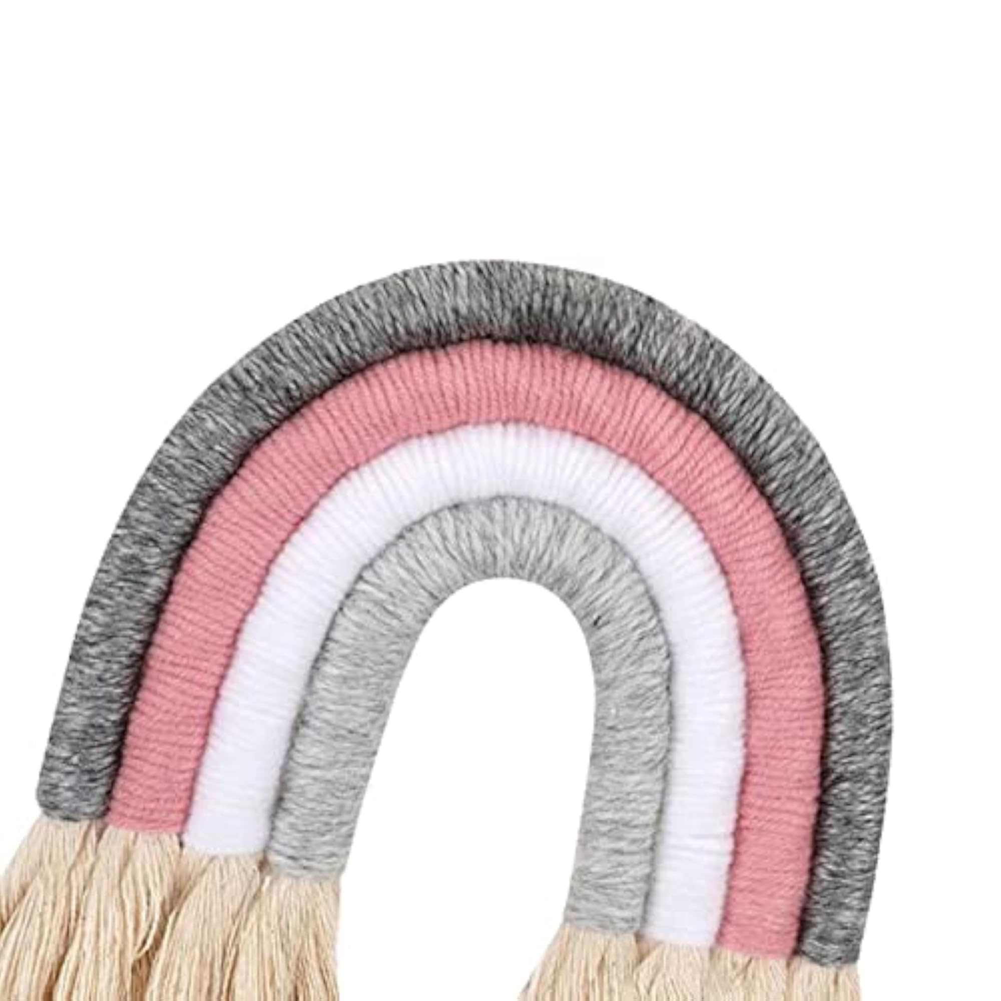 Macrame Rainbow Hanging Tapestry for Baby Room