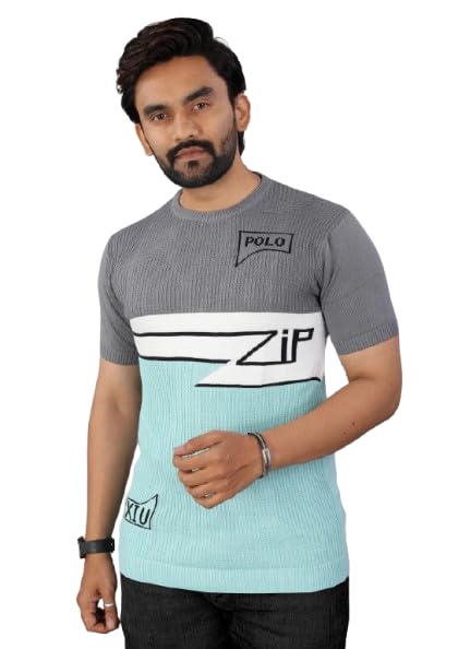 zetpex Men’s Designer Polo Zip Color Block Knitted Sweater | High Neck Woolen Pullover for Winter | Stylish Casual Warm Sweater for Men-picture-27