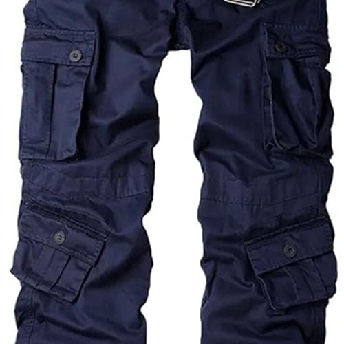 JEKE-DG Men's Casual Stretchy Cargo Pants Regular Fit Outdoor Tapered Pants Fashion Military Joggers Trousers2