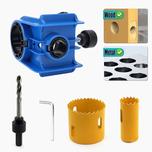 Kit para instalar cerraduras de puertas con sierras de corona miniatura 3