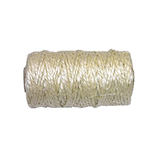 Amig - Sisal Rope Roll Mod.20150 - Natural Fibre Spool - Multipurpose Ideal as a Scratcher for Cats, Crafts, Packaging, Decoration or Gardening - Measurements: Ø 2.7 mm x 120 g