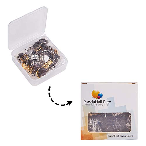 Ph Pandahall 60Pcs Clip-On Earring Converters 6 Colors Flat Back Tray Earring Clips Clip-On Earring With 12Mm Round Flat Pad Flat Round Clip-On Earring For Diy Non Pierced Earring Making #TOP6