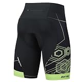beroy Men's Cycling Shorts Padded Bike Shorts Padding Spin Compression Road Biking Tights with Draws