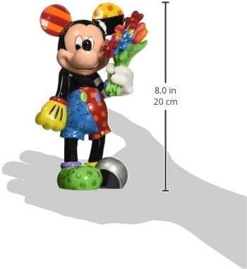 Disney by Britto Mickey with Flowers Stone Resin Figurine