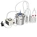 VEVOR Goat Milking Machine, 6 L 304 Stainless Steel Bucket, Electric Automatic Pulsation Vacuum Milker, Portable Milker with Food-Grade Silicone Cups and Tubes, Adjustable Suction for Cows and Sheep