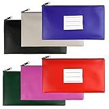 【KLARES FENSTERDESIGN】Die Banktasche hat ein transparentes Fenster auf der Oberfläche und enthält eine herausnehmbare Karte.um einige Markierungen einzufügen ,denen Sie das Datum die Klassifizierung darauf schreiben können, leicht zu unterscheiden.