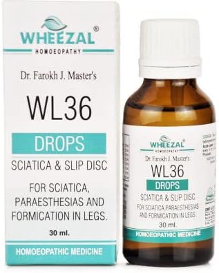 Wheezal WL-36 Sciatica And Slip Disc Drops (30ml) (PACK OF TWO)